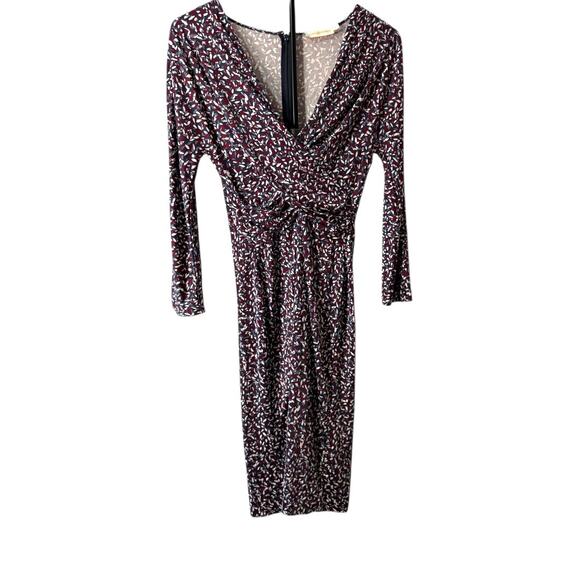 Tory Burch Midi Wrap Dress - 3/4 Sleeve - Silky Smooth - XS - Like New - Picture 4 of 11